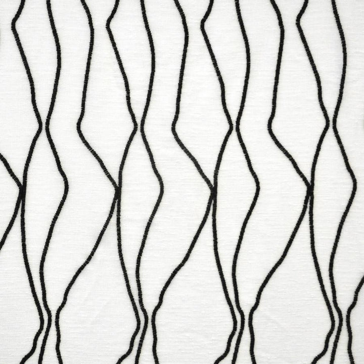 Delos # 548 Midnight by Maxwell Fabric Sheer Paths 100% POLYESTER TURKEY V-17.75" H-4.25" 118" EMB. WIDTH 110" - Fabric Carolina -