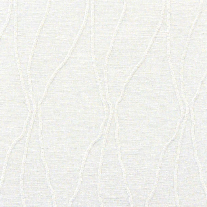 Delos # 552 Icicle by Maxwell Designer Fabric Sheer Paths 100% POLYESTER TURKEY V-17.75" H-4.25" 118" EMB. WIDTH 110" - Swanky Fabrics -