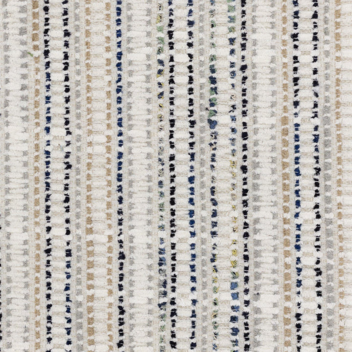 Donzetti 1 Jewel by Stout Fabric Stout Fabric Donzetti 1 JewelFabric Just Stripes Blue/Spring 49%Svi 34%Pol 17%Cot India </p><p>Repeat: H: 0, V: 0 54 in - Fabric Carolina -