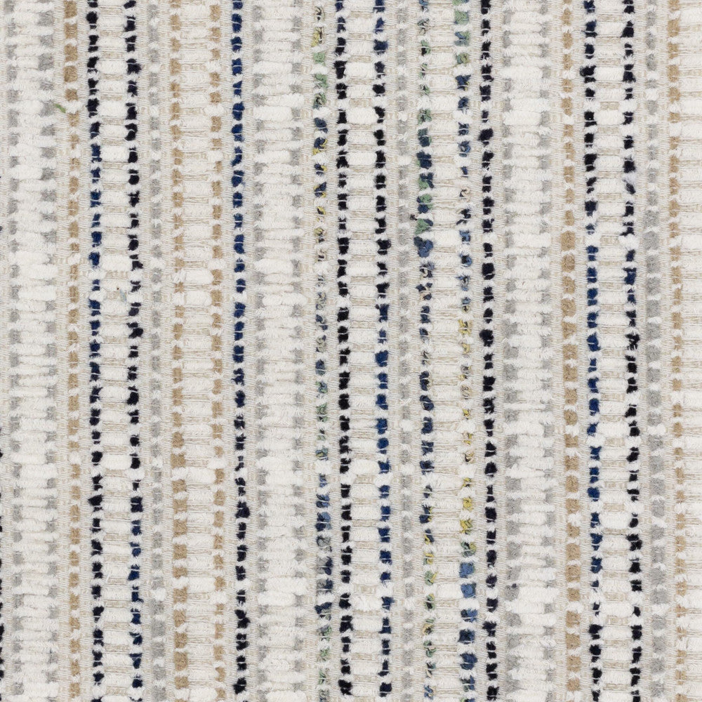 Donzetti 1 Jewel by Stout Fabric JUST STRIPES BLUE/SPRING 49%SVI 34%POL 17%COT INDIA Horizontal: 0.000 and Vertical: 4.250 54 in - Fabric Carolina -