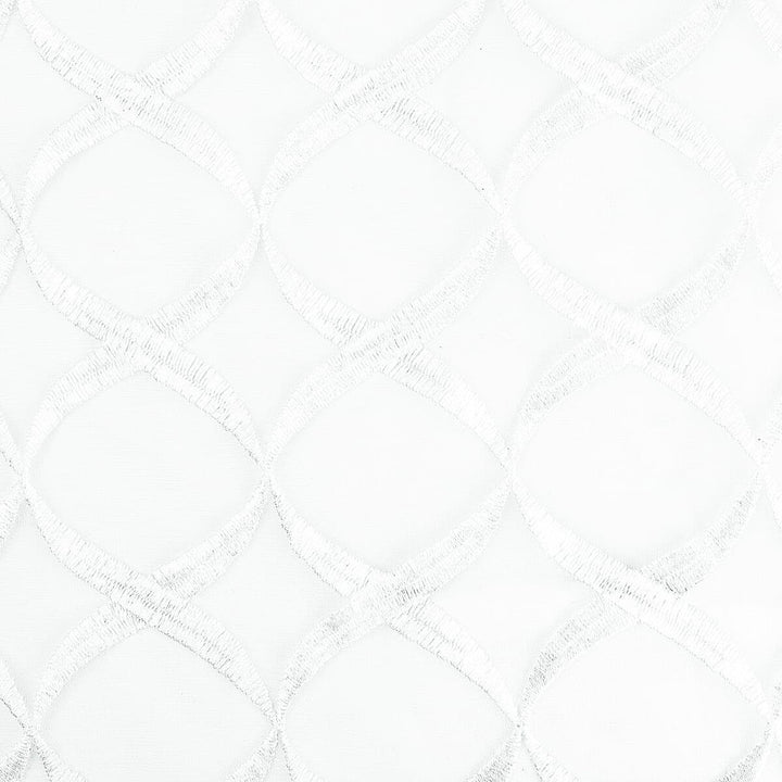Dothan 2 White by Stout Fabric COLOR MY WINDOW FROST/ALABASTER 100%POL %PEMB INDIA Horizontal: 12 and Vertical: 9.375 52 in - Fabric Carolina -