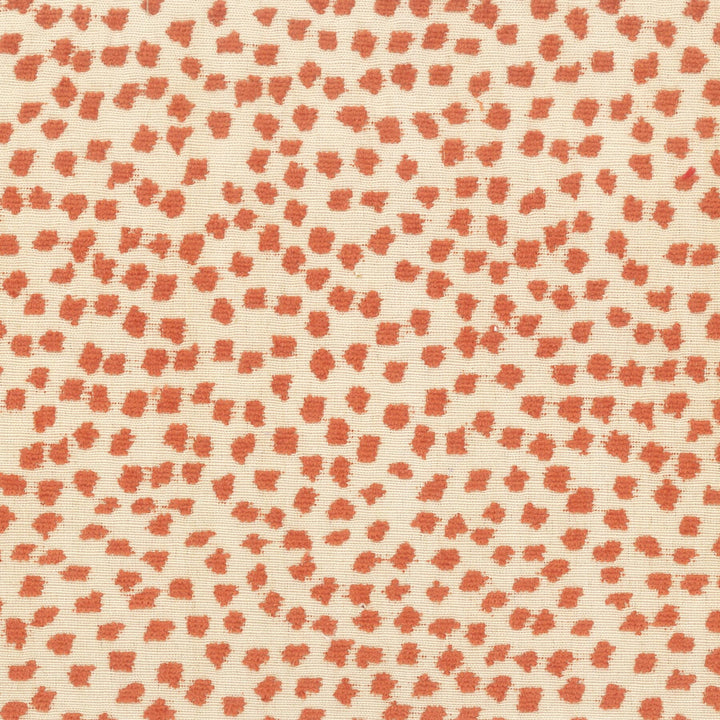Dots 1 Tangerine by Stout Fabric Rainbow Library Mango/Cayenne 70% Spun Viscose 30% Polyester CHINA CATB 117-2013 WYZENBEEK 50 000 DOUBLE RUB WEAR TEST (HEAVY DUTY) Horizontal: 5.5 and Vertical: 3.5 58 in - Fabric Carolina -