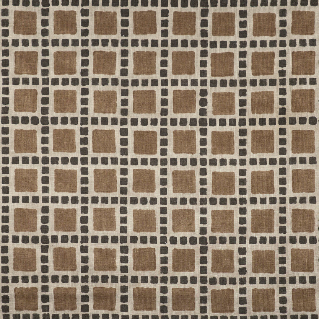 Dewitt # 446 Java by Maxwell Designer Fabric Color Theory-Vol. X Driftwood 65% COTTON 35% POLYESTER INDIA V-9.3" H-7.7" 54" - Swanky Fabrics -