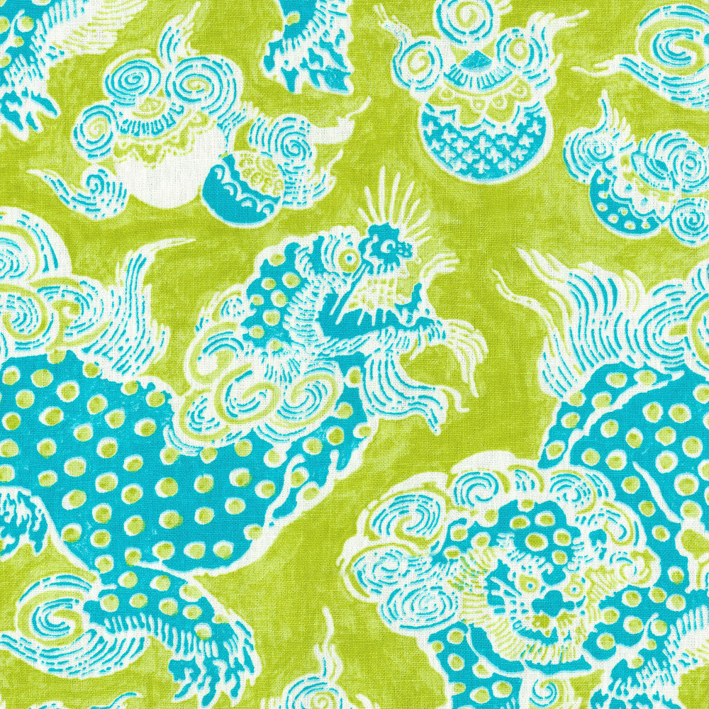 Dragons 75J6931 by JF Designer Fabric Windsong Book 100% Linen China 24000 Horizontal: 27 and Vertical: 25.25 55 - Swanky Fabrics -