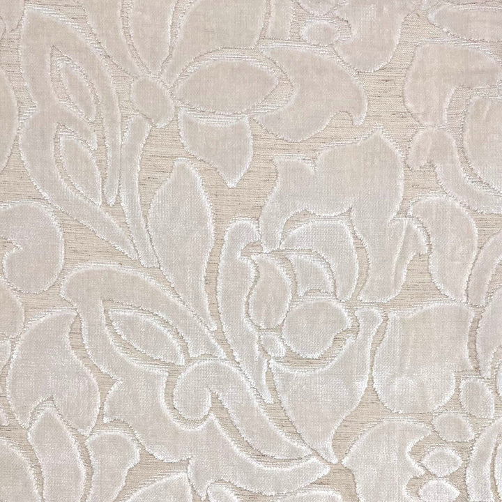 Dream Space Floral Pearl by Europatex Designer Fabric Dream Space 63.90 % Rayon, 27.86% Polyester, 8.24% Polyester+Linen 14" H, 23" V 57.00 inches - Swanky Fabrics -