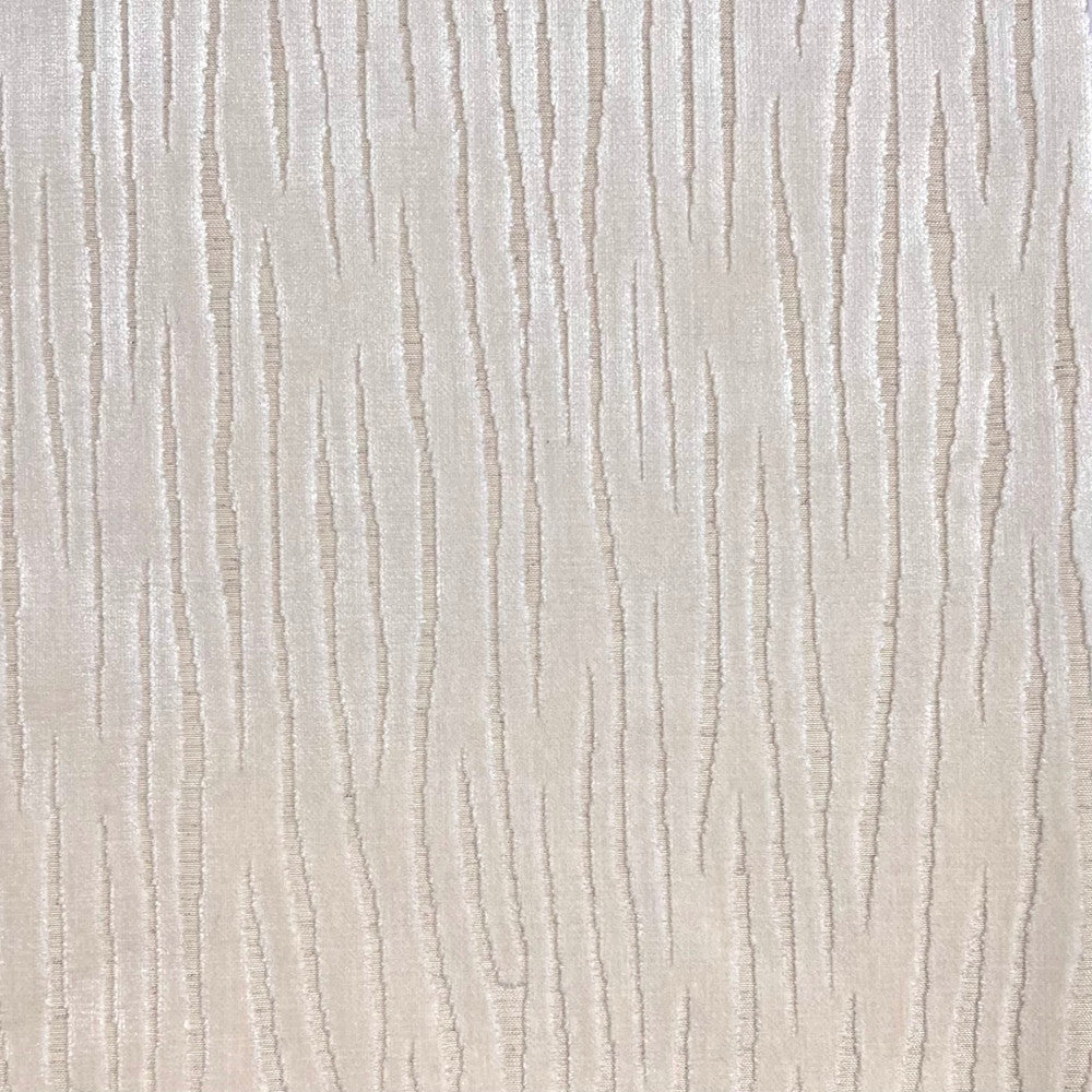 Dream Space Stripe Pearl by Europatex Fabric Dream Space 63.90 % Rayon, 27.86% Polyester, 8.24% Polyester+Linen 14" H, 15" V 57.00 inches - Fabric Carolina -