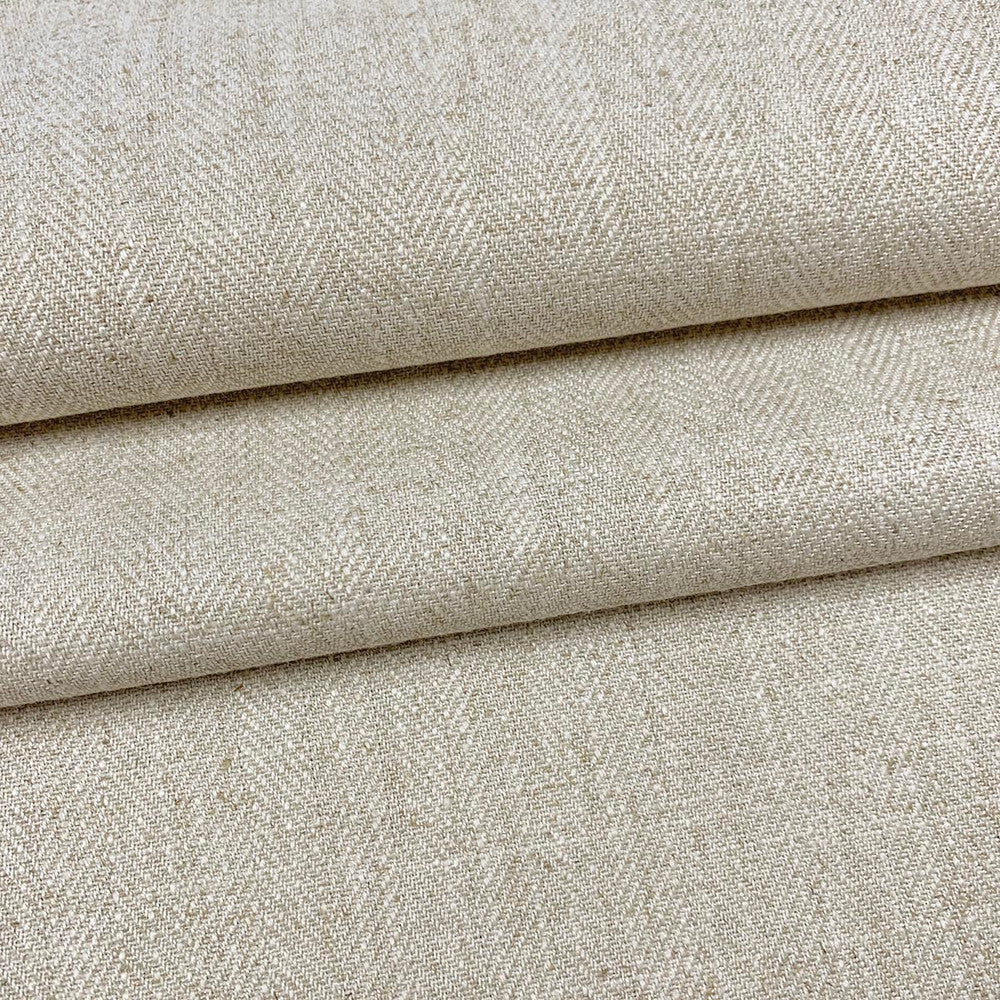 Drew Taupe by Magnolia Designer Fabric - 90% Poly, 10% Linen India 100000 Horizontal: and Vertical: 55 - Swanky Fabrics -