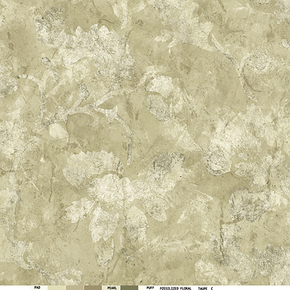 Distressed Bone Scroll Wallpaper by Lucky Day Super Value Program Covers about 56.4 square feet 20.5-in by 33-ft long roll Prepasted 24 - Fabric Carolina -