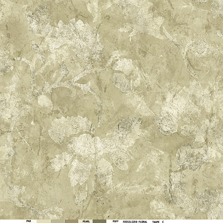 Distressed Bone Scroll Wallpaper by Lucky Day Super Value Program Covers about 56.4 square feet 20.5-in by 33-ft long roll Prepasted 24 - Fabric Carolina -