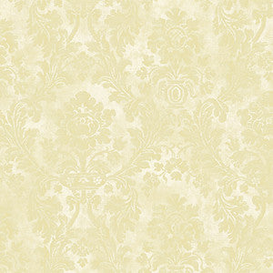 Medford Yellow Damask Wallpaper by Lucky Day