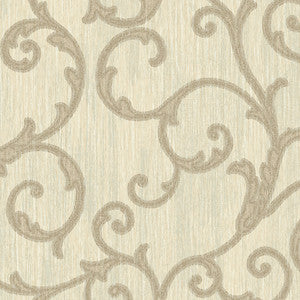 Stitched Sand Scroll Wallpaper by Lucky Day