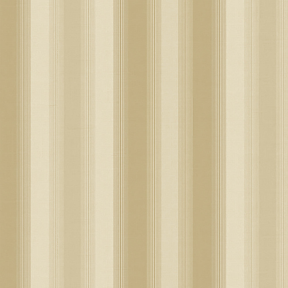 Luca Light Brown Stripe Wallpaper by Lucky Day Super Value Program Covers about 56.4 square feet 20.5-in by 33-ft long roll Prepasted 20.5 - Fabric Carolina -