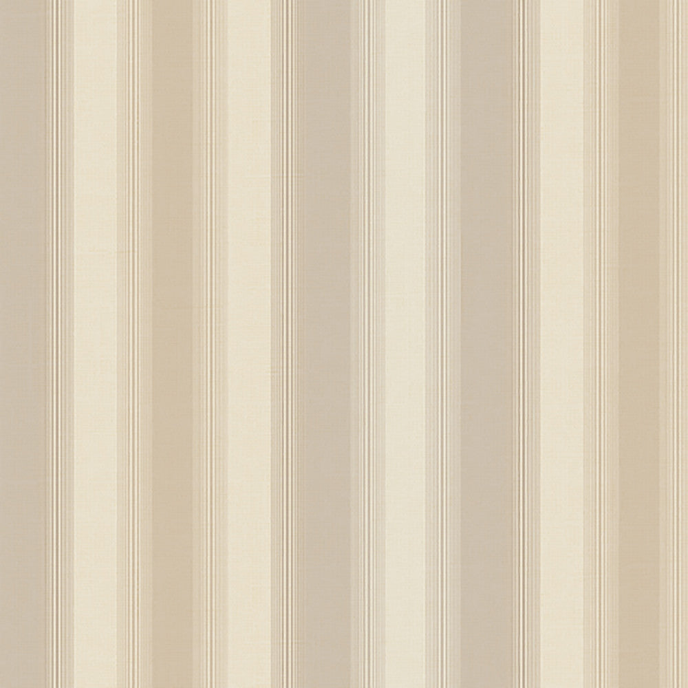 Luca Neutral Stripe Wallpaper by Lucky Day Super Value Program Covers about 56.4 square feet 20.5-in by 33-ft long roll Prepasted 20.5 - Fabric Carolina -