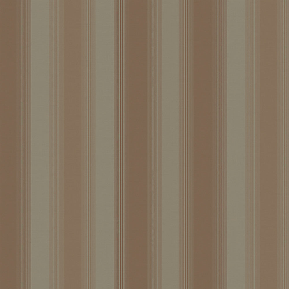 Luca Chestnut Stripe Wallpaper by Lucky Day Super Value Program Covers about 56.4 square feet 20.5-in by 33-ft long roll Prepasted 20.5 - Fabric Carolina -
