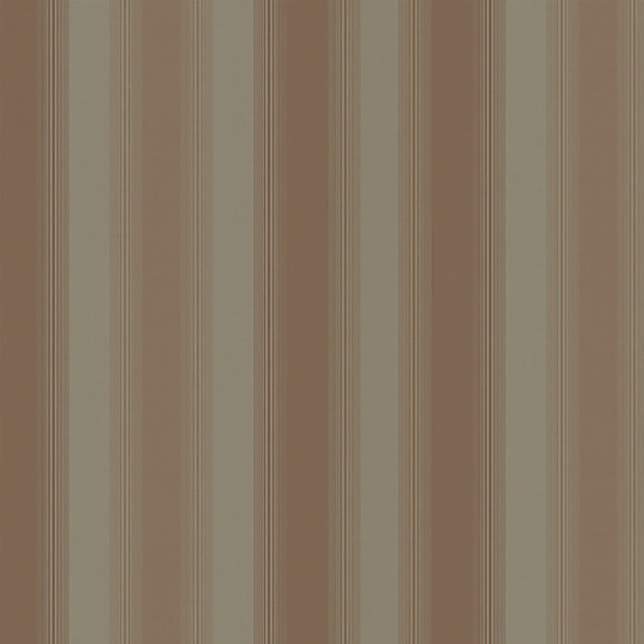 Luca Chestnut Stripe Wallpaper by Lucky Day Super Value Program Covers about 56.4 square feet 20.5-in by 33-ft long roll Prepasted 20.5 - Fabric Carolina -