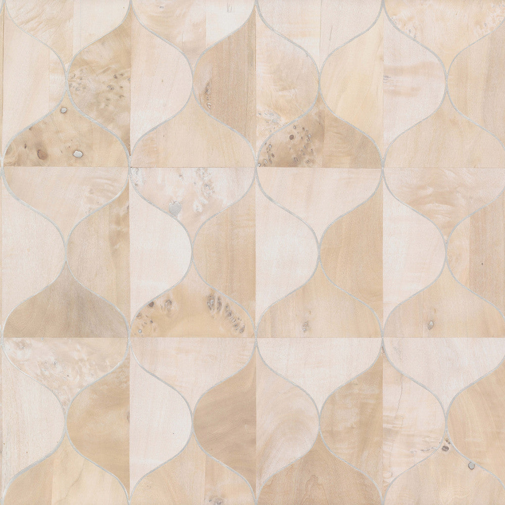 Burlwood Ogee White Wallpaper by Candice Olson Candice Olson After 8 Covers about 72 square feet 36-in by 24-ft long roll Unpasted 6 - Fabric Carolina -