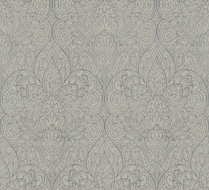 Paradise Dark Taupe & Silver Wallpaper by Candice Olson
