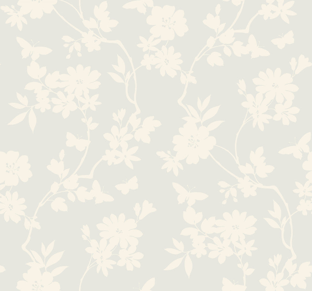 Flutter Vine White Wallpaper by Candice Olson Candice Olson After 8 Covers about 60.8 square feet 27-in by 27-ft long roll Unpasted 25.25 - Fabric Carolina -