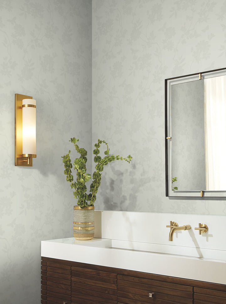 Flutter Vine Light Neutral Wallpaper by Candice Olson Designer
