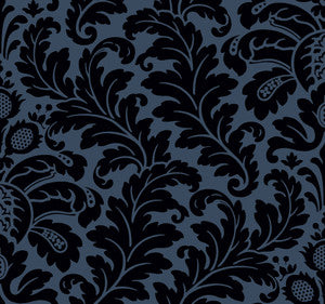 Modern Romance Navy Wallpaper by Candice Olson