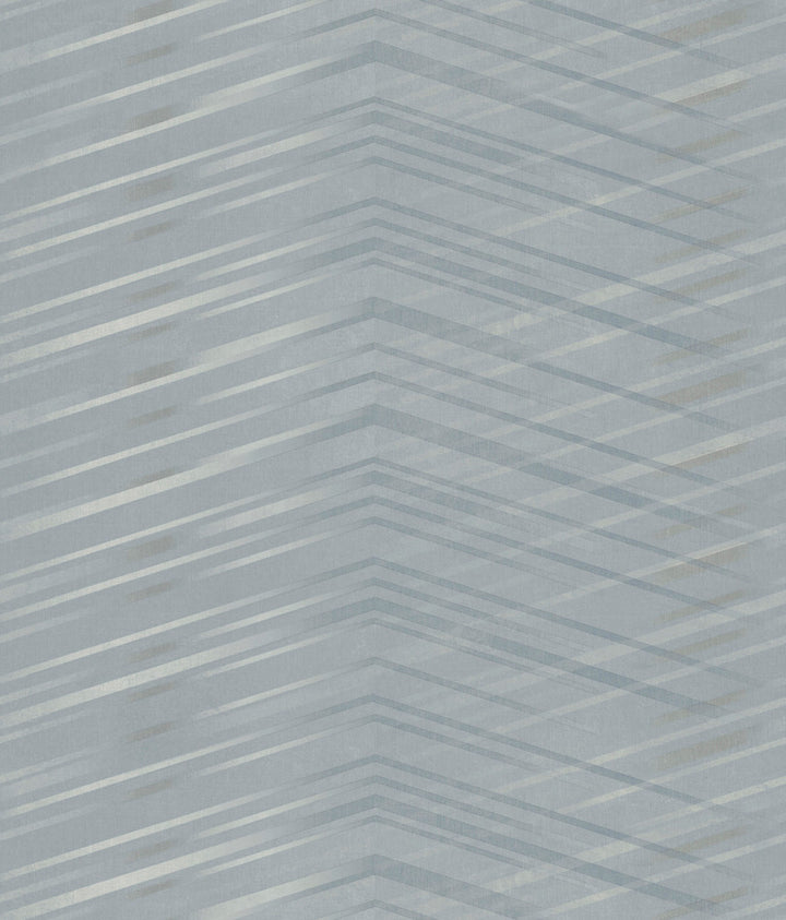 Glistening Chevron Smokey Blue Wallpaper by Candice Olson Candice Olson After 8 Covers about 56.4 square feet 20.5-in by 33-ft long roll Unpasted 24 - Fabric Carolina -
