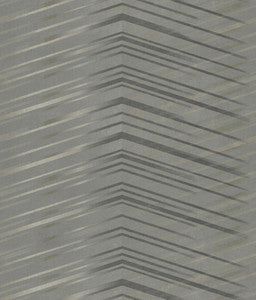 Glistening Chevron Charcoal Wallpaper by Candice Olson