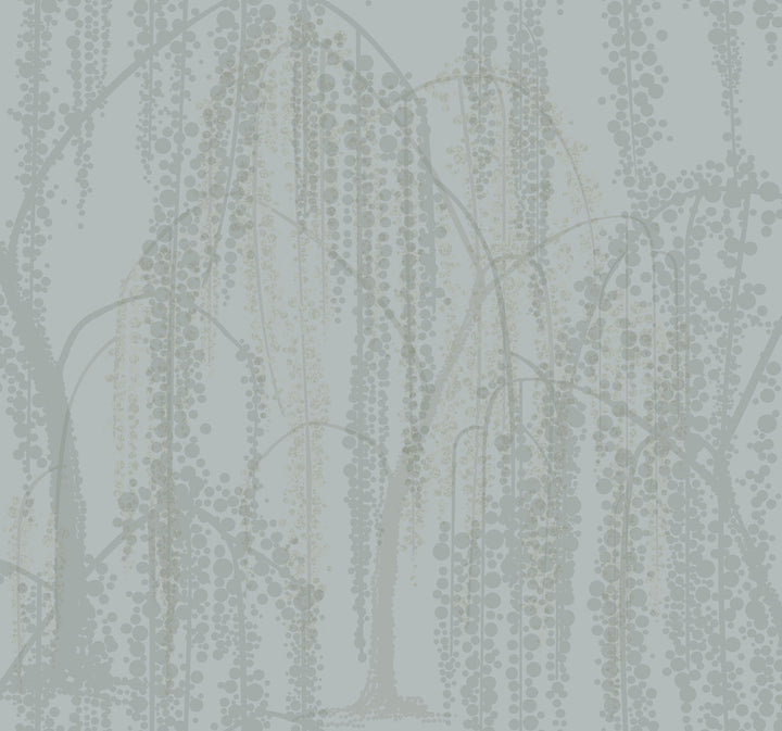 Willow Glow Smokey Blue Wallpaper by Candice Olson Candice Olson After 8 Covers about 60.8 square feet 27-in by 27-ft long roll Unpasted 25.25 - Fabric Carolina -