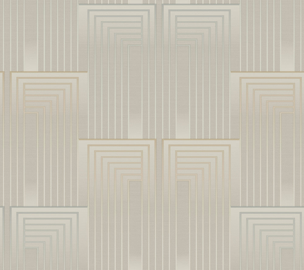 Vanishing Taupe & Pearl Wallpaper by Candice Olson Candice Olson After 8 Covers about 60.8 square feet 27-in by 27-ft long roll Unpasted 24 - Fabric Carolina -