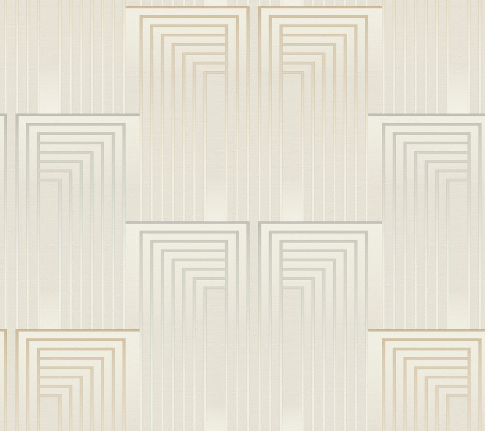 Vanishing Silver & Gold Wallpaper by Candice Olson Candice Olson After 8 Covers about 60.8 square feet 27-in by 27-ft long roll Unpasted 24 - Fabric Carolina -