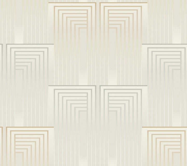 Vanishing Silver & Gold Wallpaper by Candice Olson Candice Olson After 8 Covers about 60.8 square feet 27-in by 27-ft long roll Unpasted 24 - Fabric Carolina -