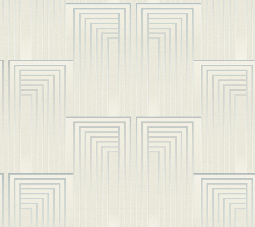 Vanishing Dusty Blue & Silver Wallpaper by Candice Olson Candice Olson After 8 Covers about 60.8 square feet 27-in by 27-ft long roll Unpasted 24 - Fabric Carolina -