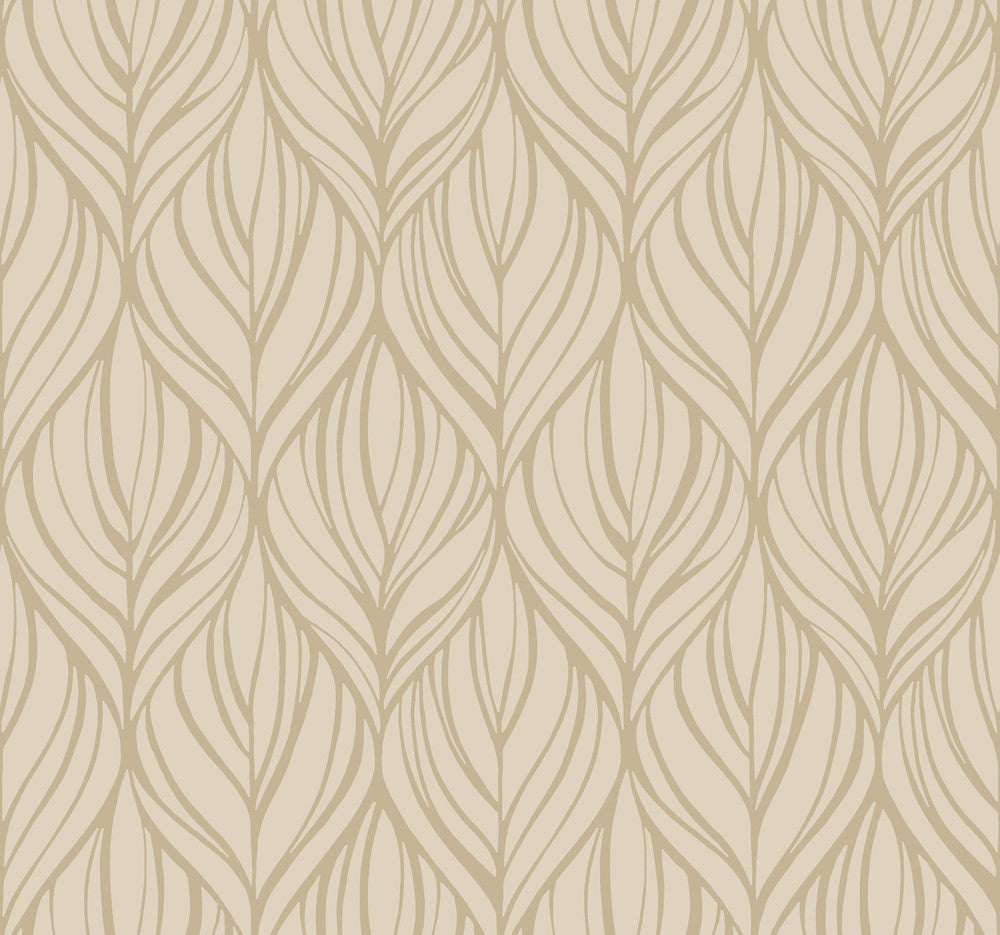 Palma Taupe & Silver Wallpaper by Candice Olson Candice Olson After 8 Covers about 60.8 square feet 27-in by 27-ft long roll Unpasted 25.25 - Fabric Carolina -