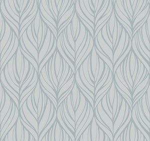 Palma Blue & Silver Wallpaper by Candice Olson