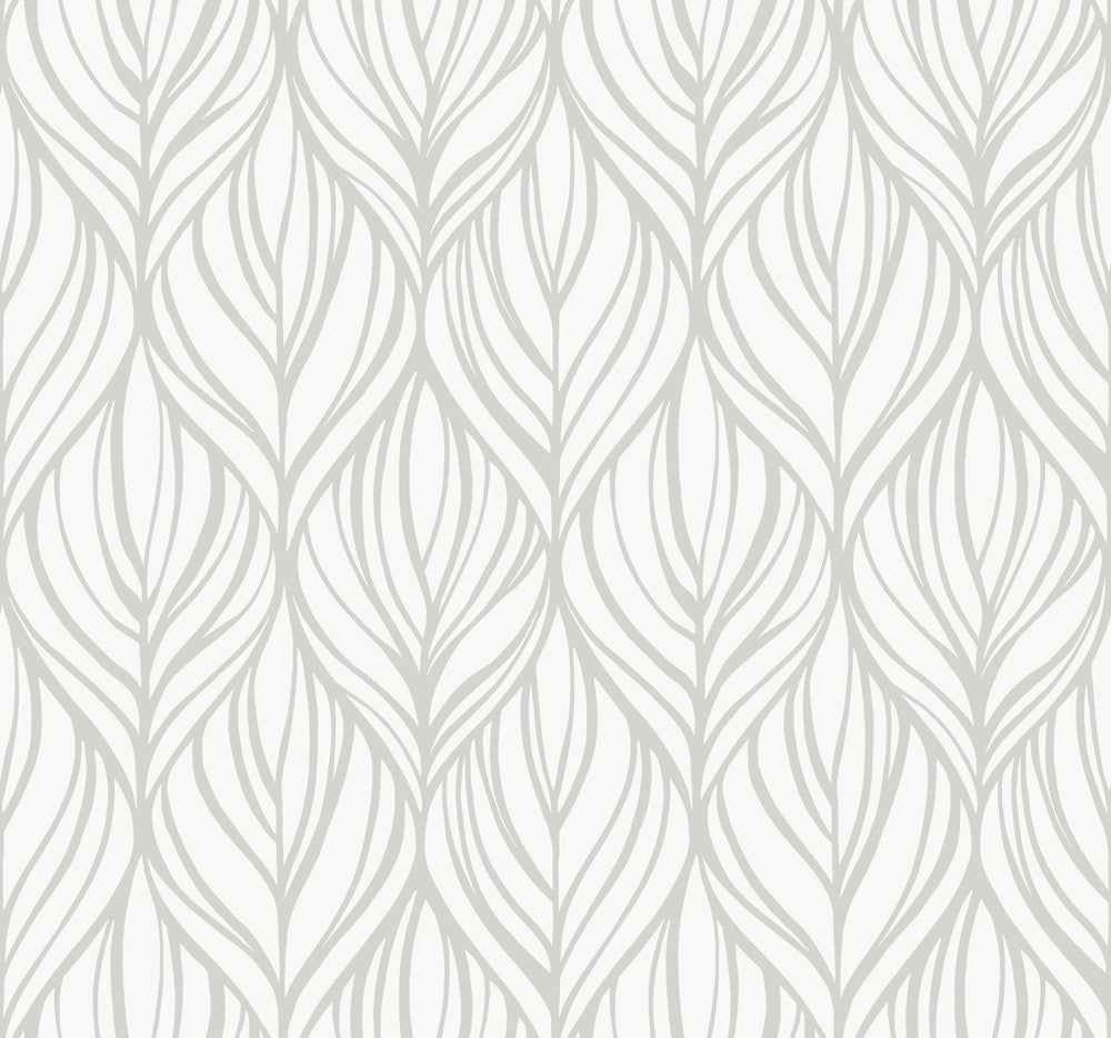 Palma White & Silver Wallpaper by Candice Olson Candice Olson After 8 Covers about 60.8 square feet 27-in by 27-ft long roll Unpasted 25.25 - Fabric Carolina -