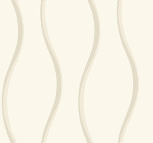 Unfurl White Wallpaper by Candice Olson