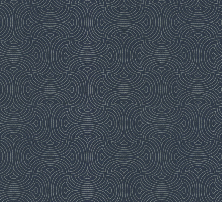 Hourglass Navy Wallpaper by Candice Olson Candice Olson After 8 Covers about 60.8 square feet 27-in by 27-ft long roll Unpasted 6.31 - Fabric Carolina -