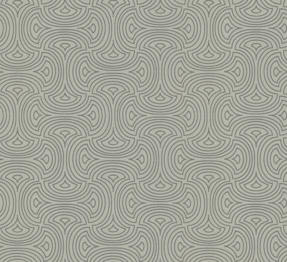 Hourglass Silver Wallpaper by Candice Olson Candice Olson After 8 Covers about 60.8 square feet 27-in by 27-ft long roll Unpasted 6.31 - Fabric Carolina -