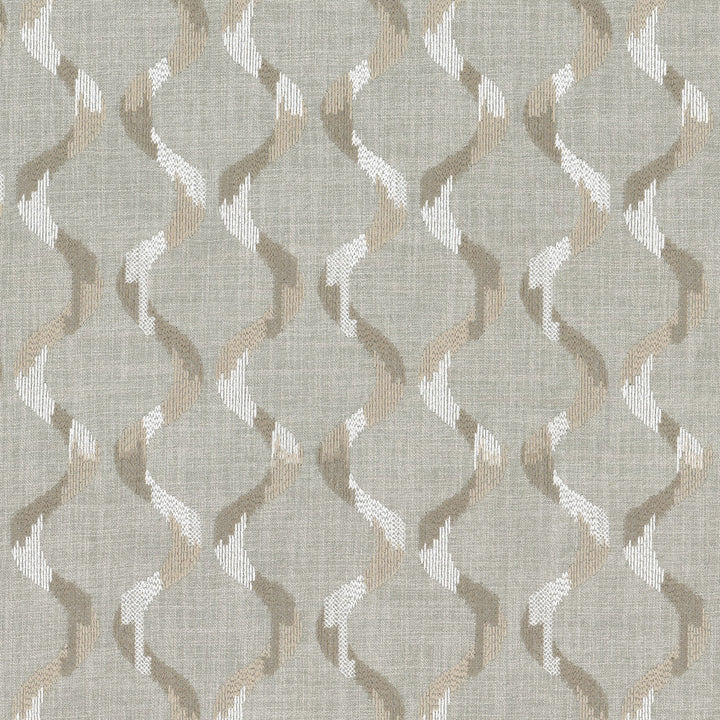 Duffy 2 Smoke by Stout Fabric Stout Fabric Duffy 2 SmokeFabric Color My Window Pewter/Taupe 100%Pol %Pemb India </p><p>Repeat: H: 5.25, V: 12.25 53 in - Fabric Carolina -