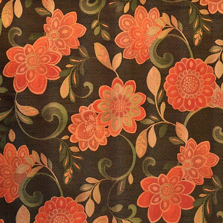 Dulcet Black by Magnolia Designer Fabric - 100% Poly China 12000 Horizontal: 29 and Vertical: 30 56" - Swanky Fabrics -