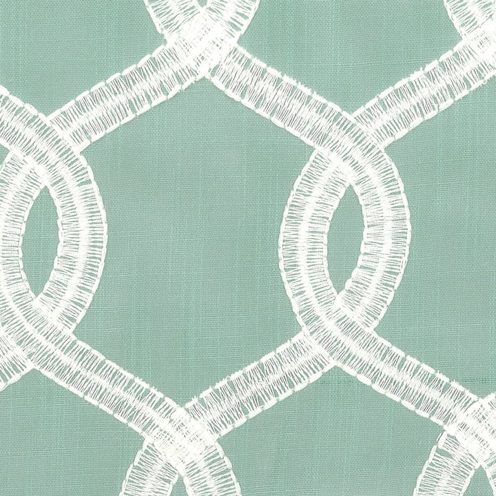 Dunway 1 Opal by Stout Fabric COMFORTABLE LIVING SEAMIST/AQUA 100%POL CHINA Horizontal: 4 and Vertical: 7.375 57 in - Fabric Carolina -