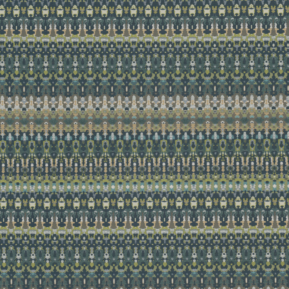 Dunway 2 Evergreen by Stout Fabric Stout Fabric Dunway 2 EvergreenFabric Rainbow Library Celadon/Bottle 100%Pol India </p><p>Repeat: H: 1.625, V: 0 54 in - Fabric Carolina -