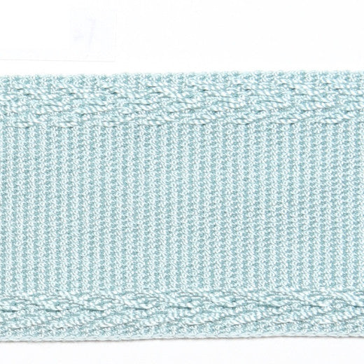 Dainty - Blue Angel by Europatex Designer Fabric Dainty & Majestic 100% Polyester China See Sample Horizontal: N/A and Vertical: N/A 1.50 inches  - Swanky Fabrics -