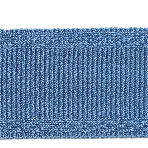 Dainty - Blue Jean by Europatex Designer Fabric Dainty & Majestic 100% Polyester China See Sample Horizontal: N/A and Vertical: N/A 1.50 inches  - Swanky Fabrics -