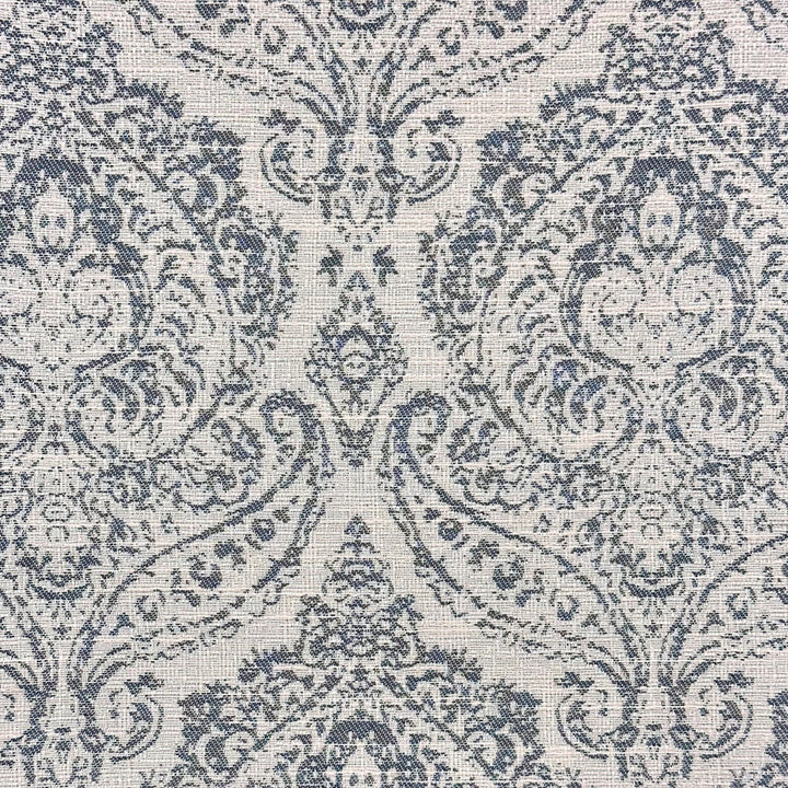 Dalliance A Steel by Europatex Designer Fabric Dalliance 60% Polyester, 40% Cotton 6.67" H, 12" V 54.00 inches - Swanky Fabrics -