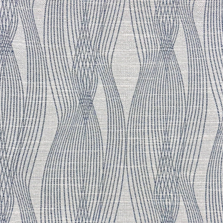 Dalliance B Marine by Europatex Designer Fabric Dalliance 60% Polyester, 40% Cotton 6.67" H, 14" V 54.00 inches - Swanky Fabrics -