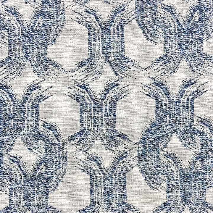 Dalliance C Marine by Europatex Designer Fabric Dalliance 60% Polyester, 40% Cotton 6.67" H, 6" V 54.00 inches - Swanky Fabrics -