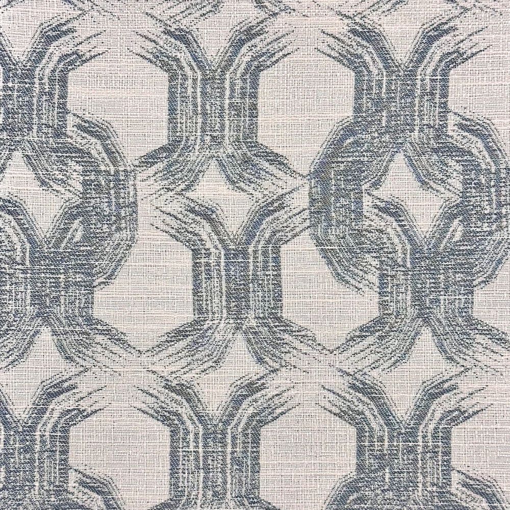 Dalliance C Steel by Europatex Fabric Dalliance 60% Polyester, 40% Cotton 6.67" H, 6" V 54.00 inches - Fabric Carolina -