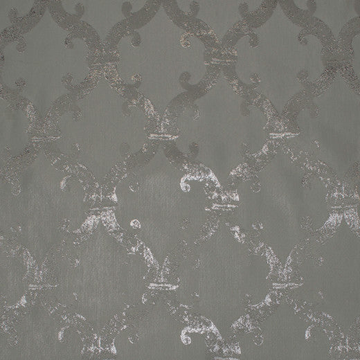 Dazzle - Damask - Silver White by Europatex Fabric Dazzle 100% Polyester China See Sample Horizontal: N/A and Vertical: N/A 118.00 inches  - Fabric Carolina -