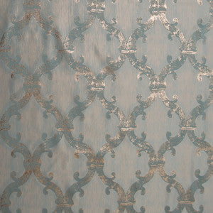 Dazzle Damask Teal by Europatex Fabric
