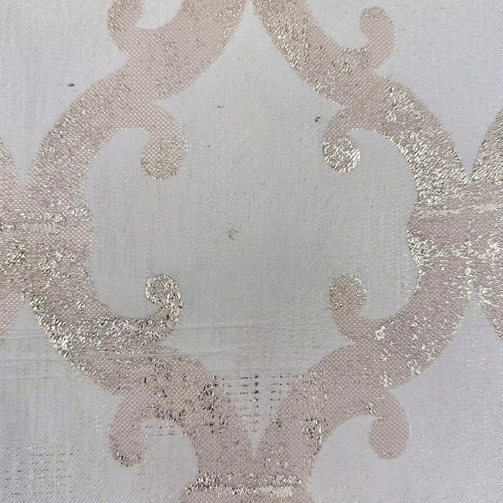 Dazzle Damask Cream by Europatex Fabric Dazzle 100% Polyester 118.00 inches - Fabric Carolina -